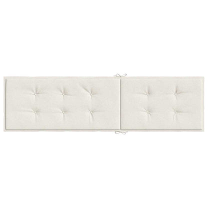 Cuscino per Sdraio Crema Mélange (75+105) x 50 x 4 cm in Tessuto | homemem39