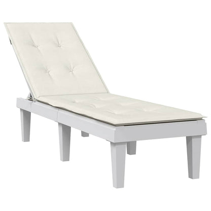 Cuscino per Sdraio Crema Mélange (75+105) x 50 x 4 cm in Tessuto | homemem39