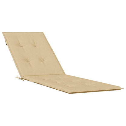 Cuscino per Sdraio Beige Mélange (75+105) x 50 x 4 cm in Tessuto | homemem39