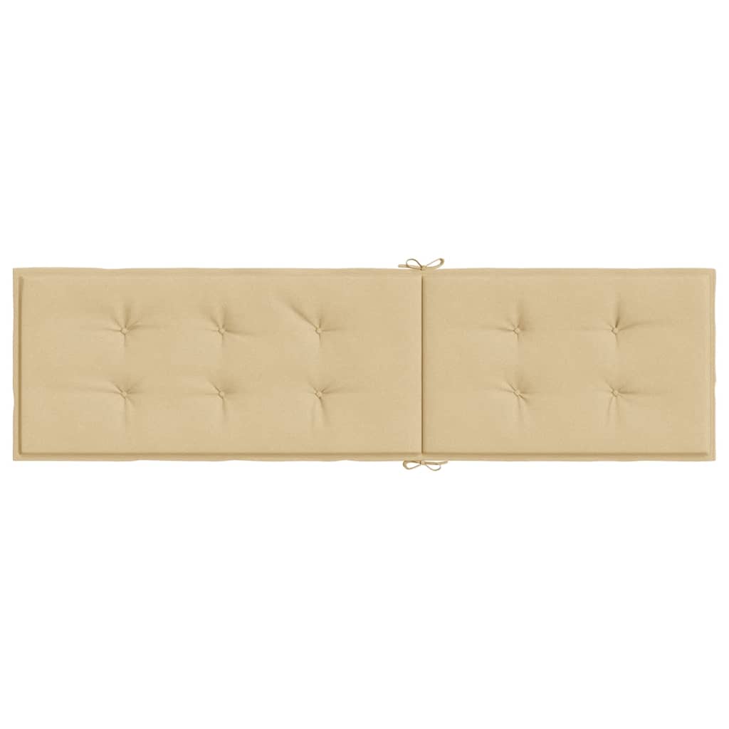 Cuscino per Sdraio Beige Mélange (75+105) x 50 x 4 cm in Tessuto | homemem39