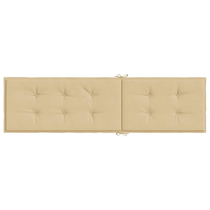 Cuscino per Sdraio Beige Mélange (75+105) x 50 x 4 cm in Tessuto | homemem39