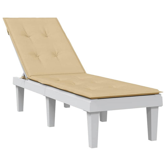 Cuscino per Sdraio Beige Mélange (75+105) x 50 x 4 cm in Tessuto | homemem39