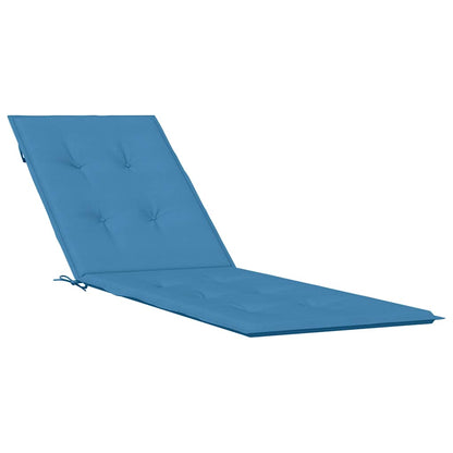 Cuscino per Sdraio Blu Mélange (75+105) x 50 x 4 cm in Tessuto | homemem39
