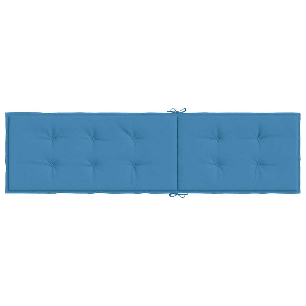 Cuscino per Sdraio Blu Mélange (75+105) x 50 x 4 cm in Tessuto | homemem39