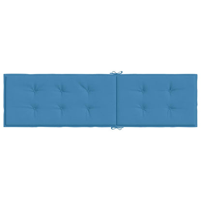 Cuscino per Sdraio Blu Mélange (75+105) x 50 x 4 cm in Tessuto | homemem39