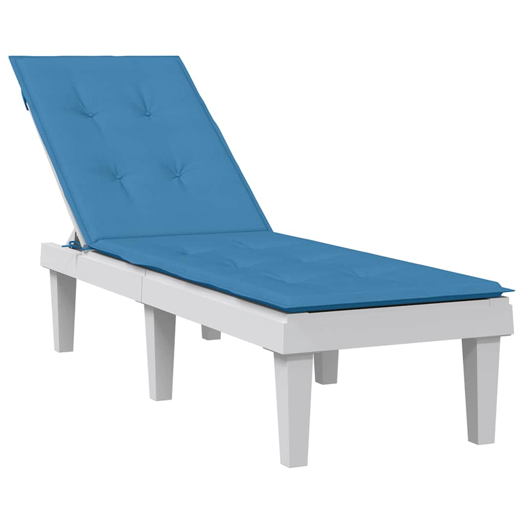 Cuscino per Sdraio Blu Mélange (75+105) x 50 x 4 cm in Tessuto | homemem39