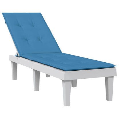 Cuscino per Sdraio Blu Mélange (75+105) x 50 x 4 cm in Tessuto | homemem39