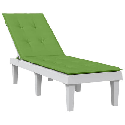 Cuscino per Sdraio Verde Mélange (75+105) x 50 x 4 cm in Tessuto | homemem39