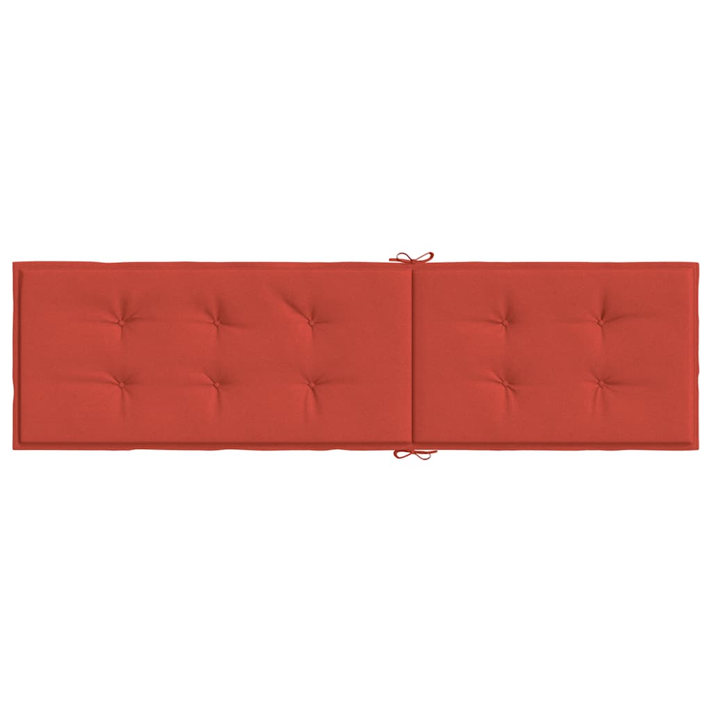 Cuscino per Sdraio Rosso Mélange (75+105) x 50 x 4 cm in Tessuto | homemem39