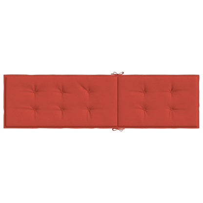 Cuscino per Sdraio Rosso Mélange (75+105) x 50 x 4 cm in Tessuto | homemem39