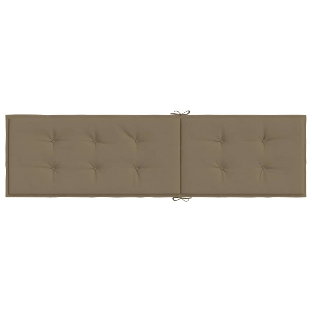 Cuscino per Sdraio Tortora Mélange (75+105)x50x3 cm in Tessuto | homemem39