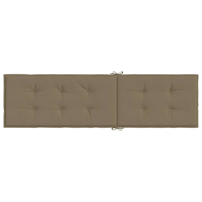 Cuscino per Sdraio Tortora Mélange (75+105)x50x3 cm in Tessuto | homemem39