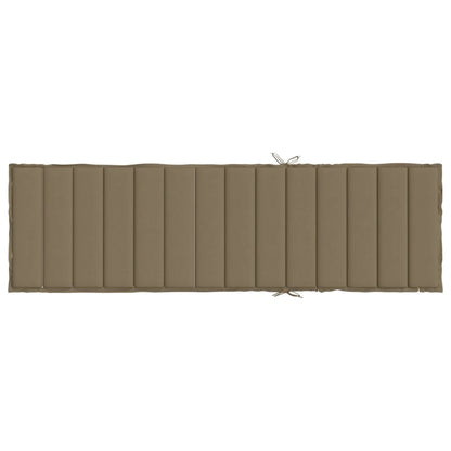 Cuscino per Lettino Prendisole Tortora Mélange 200x50x4 cm | homemem39