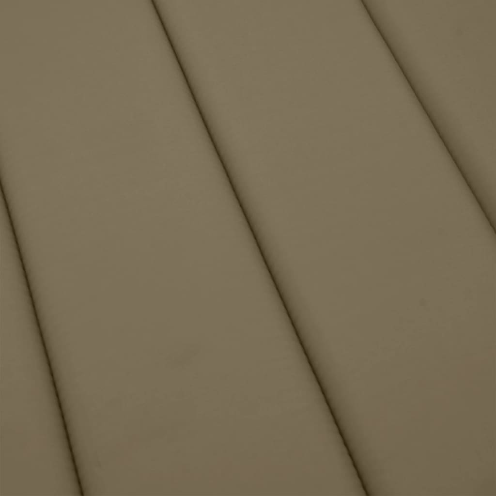 Cuscino per Lettino Prendisole Tortora Mélange 200x50x4 cm | homemem39