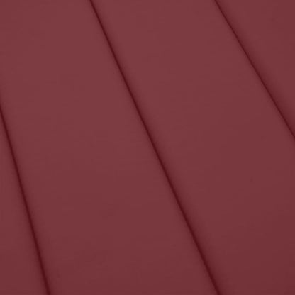 Cuscino per Lettino Prendisole Rosso Vino Mélange 200x50x4cm | homemem39