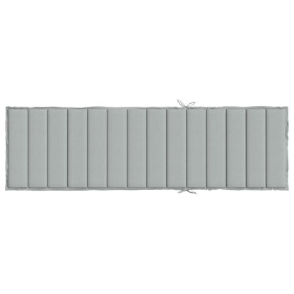 Cuscino per Lettino Prendisole Grigio Chiaro Mélange 200x60x4cm | homemem39