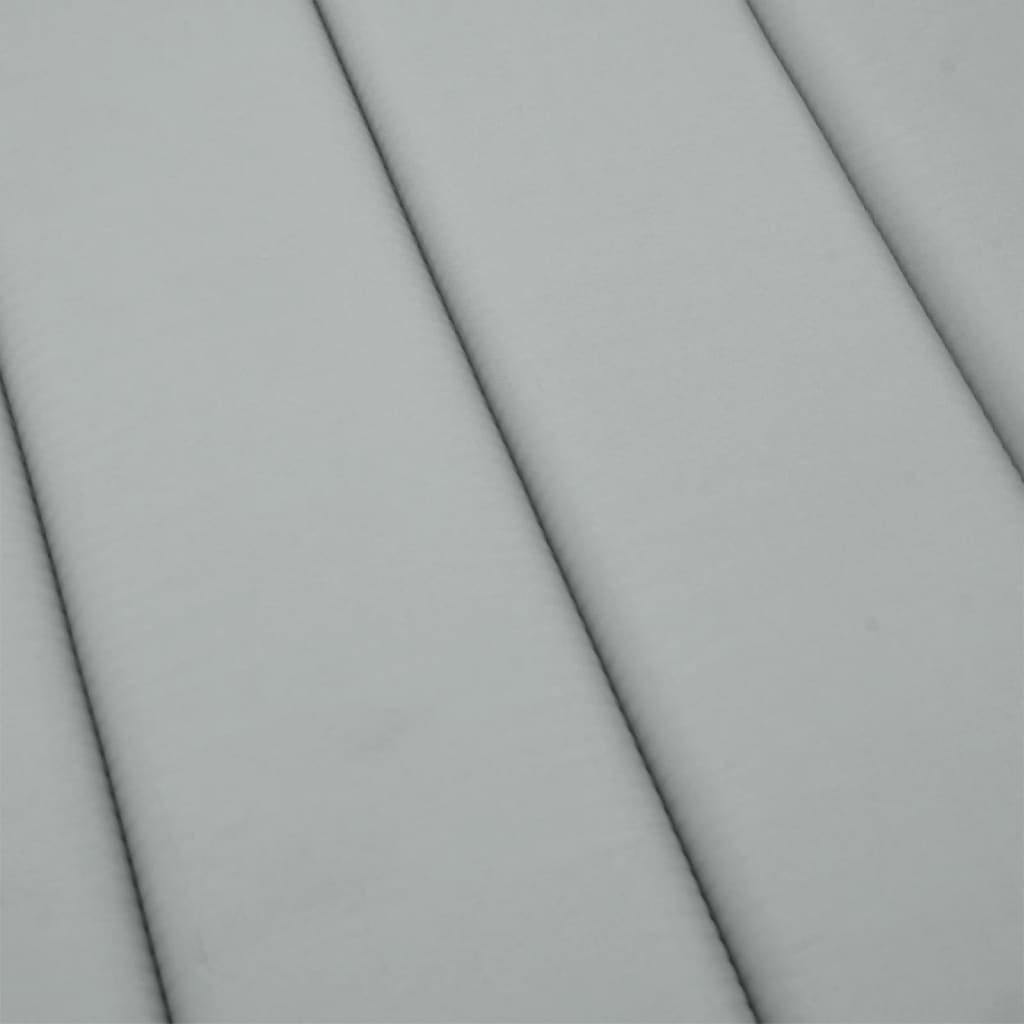 Cuscino per Lettino Prendisole Grigio Chiaro Mélange 200x60x4cm | homemem39