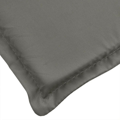 Cuscino per Lettino Prendisole Grigio Scuro Mélange 200x60x4 cm | homemem39