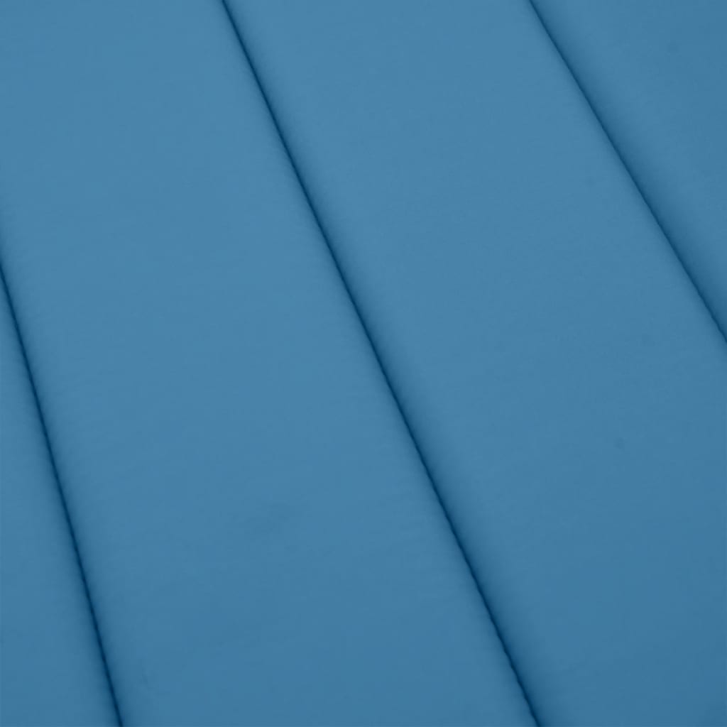 Cuscino per Lettino Prendisole Blu Mélange 200x60x4 cm Tessuto | homemem39