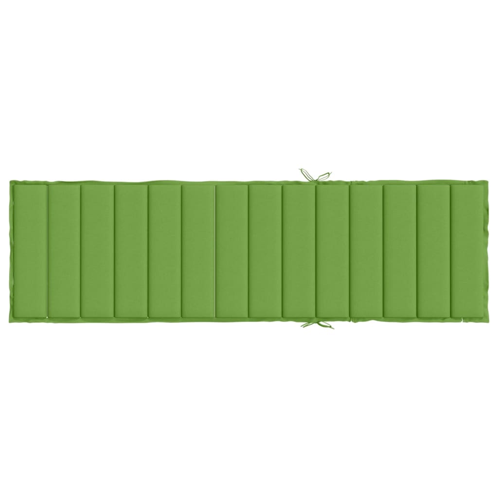 Cuscino per Lettino Prendisole Verde Mélange 200x60x4cm Tessuto | homemem39