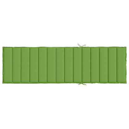 Cuscino per Lettino Prendisole Verde Mélange 200x60x4cm Tessuto | homemem39