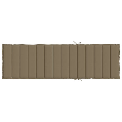Cuscino per Lettino Prendisole Tortora Mélange 200x60x4 cm | homemem39