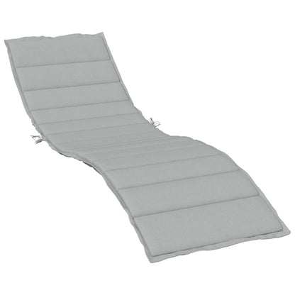 Cuscino per Lettino Prendisole Grigio Chiaro Mélange 200x70x4cm | homemem39