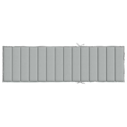 Cuscino per Lettino Prendisole Grigio Chiaro Mélange 200x70x4cm | homemem39
