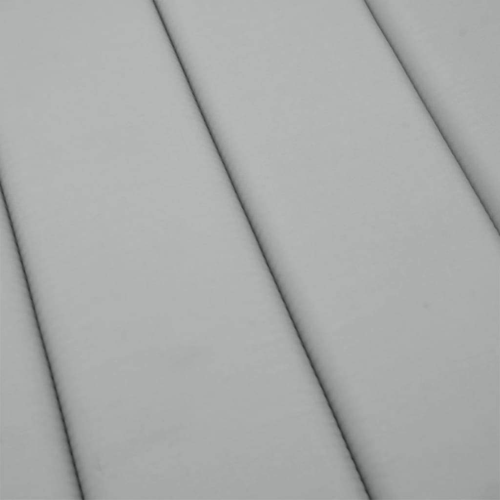 Cuscino per Lettino Prendisole Grigio Chiaro Mélange 200x70x4cm | homemem39