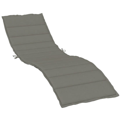 Cuscino per Lettino Prendisole Grigio Scuro Mélange 200x70x4cm | homemem39
