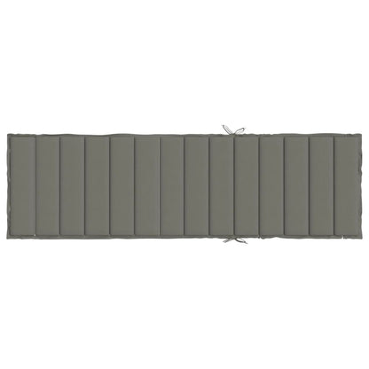 Cuscino per Lettino Prendisole Grigio Scuro Mélange 200x70x4cm | homemem39