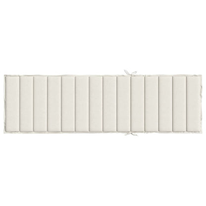 Cuscino per Lettino Prendisole Crema Mélange 200x70x4cm Tessuto | homemem39