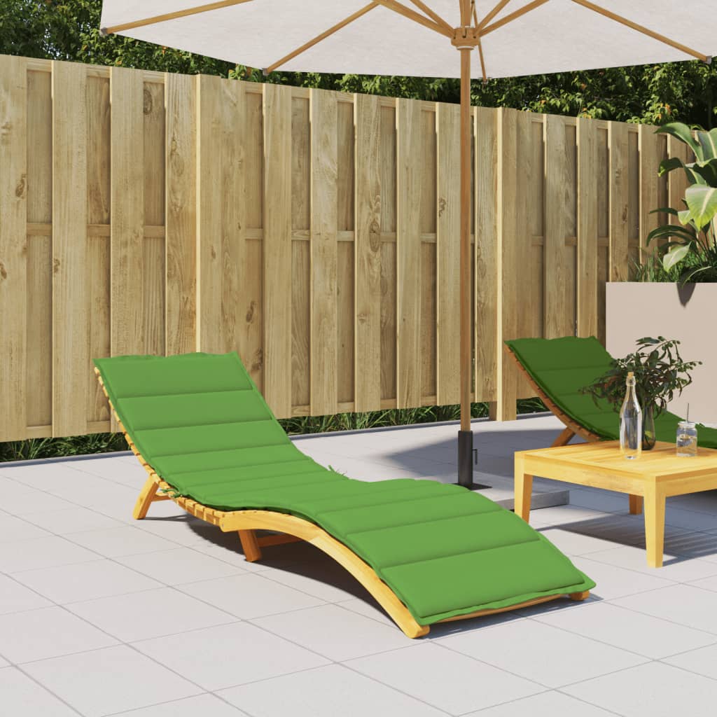 Cuscino per Lettino Prendisole Verde Mélange 200x70x4cm Tessuto | homemem39