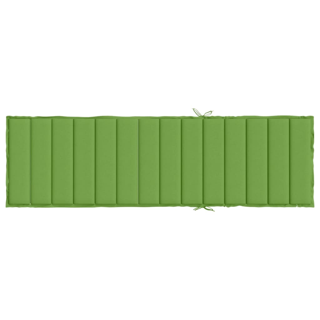 Cuscino per Lettino Prendisole Verde Mélange 200x70x4cm Tessuto | homemem39