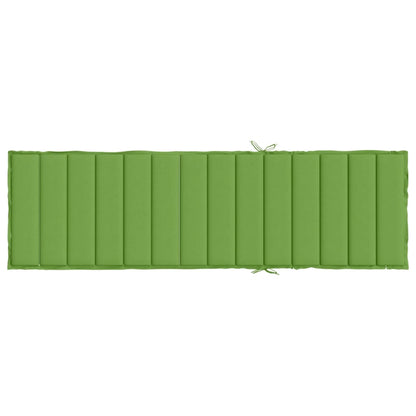 Cuscino per Lettino Prendisole Verde Mélange 200x70x4cm Tessuto | homemem39