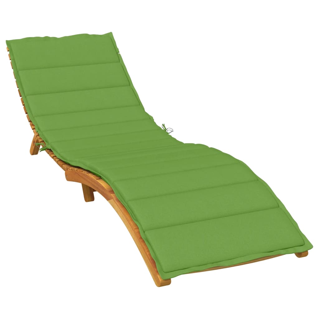 Cuscino per Lettino Prendisole Verde Mélange 200x70x4cm Tessuto | homemem39