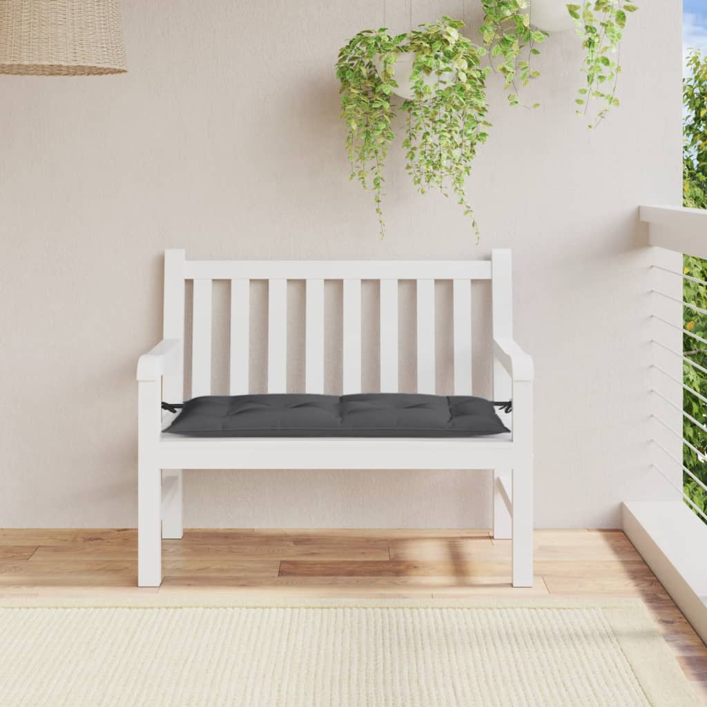 Cuscino Panca Giardino Antracite Mélange 100x50x7cm Tessuto | homemem39