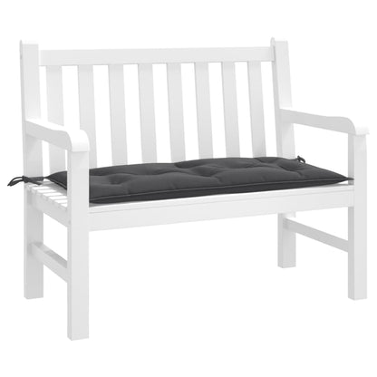 Cuscino Panca Giardino Antracite Mélange 100x50x7cm Tessuto | homemem39