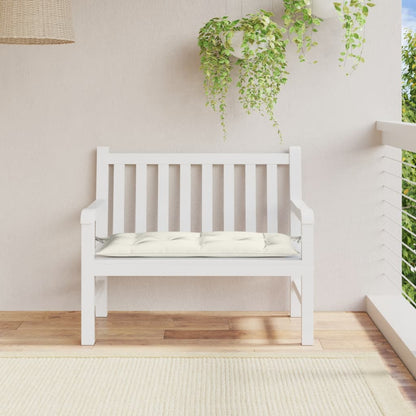 Cuscino Panca Giardino Crema Mélange 100x50x7 cm Tessuto | homemem39