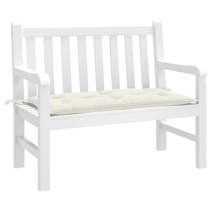 Cuscino Panca Giardino Crema Mélange 100x50x7 cm Tessuto | homemem39