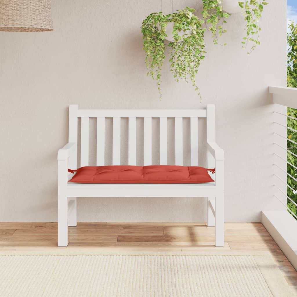 Cuscino Panca Giardino Rosso Mélange 100x50x7 cm Tessuto | homemem39