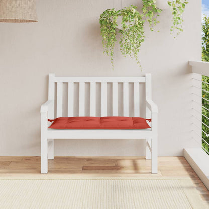 Cuscino Panca Giardino Rosso Mélange 100x50x7 cm Tessuto | homemem39