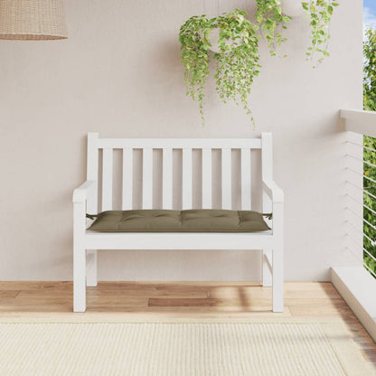 Cuscino Panca Giardino Tortora Mélange 100x50x7 cm Tessuto | homemem39