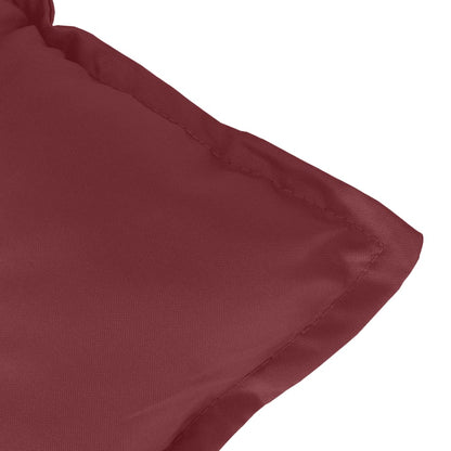 Cuscino Panca Giardino Rosso Vino Mélange 100x50x7 cm Tessuto | homemem39