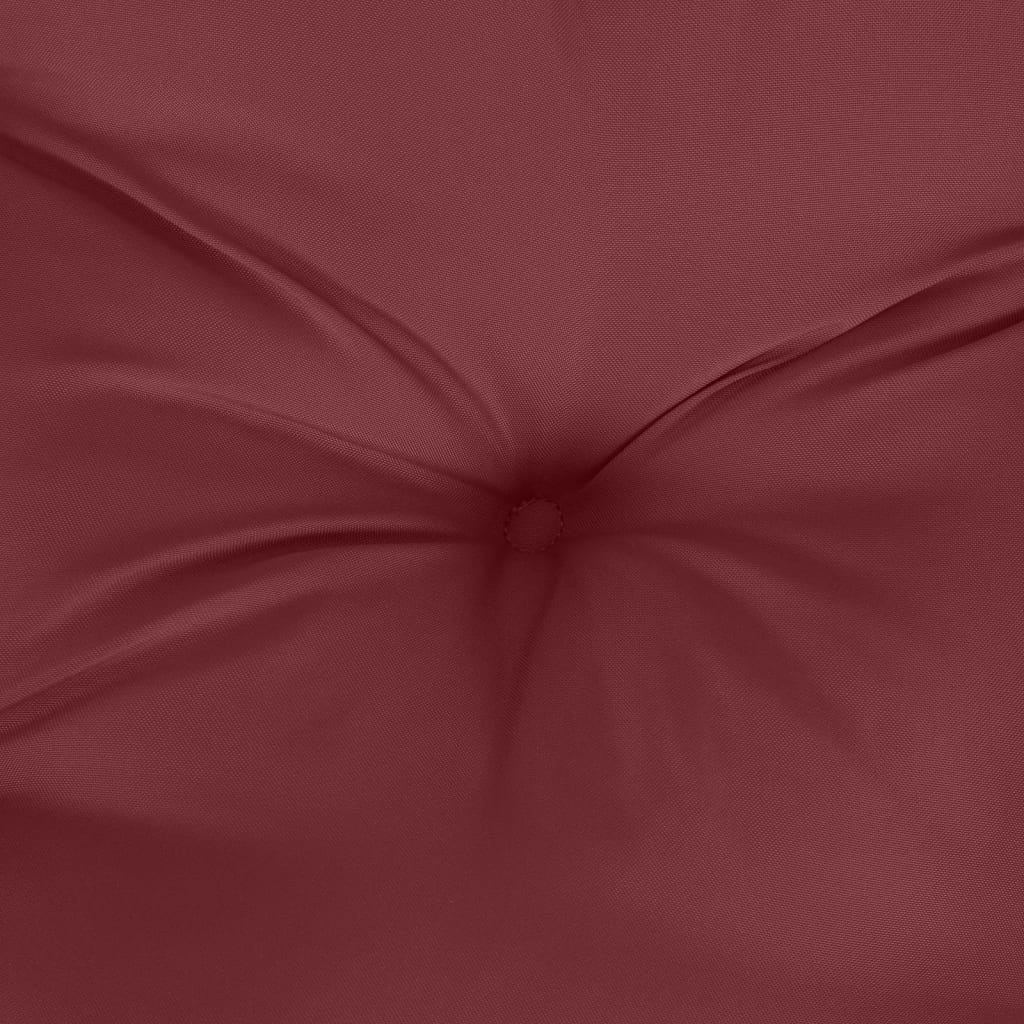 Cuscino Panca Giardino Rosso Vino Mélange 100x50x7 cm Tessuto | homemem39