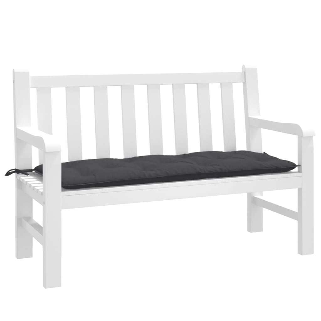 Cuscino Panca Giardino Antracite Mélange 120x50x7 cm Tessuto | homemem39