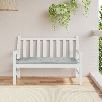 Cuscino Panca Giardino Grigio Chiaro Mélange 120x50x7cm Tessuto | homemem39