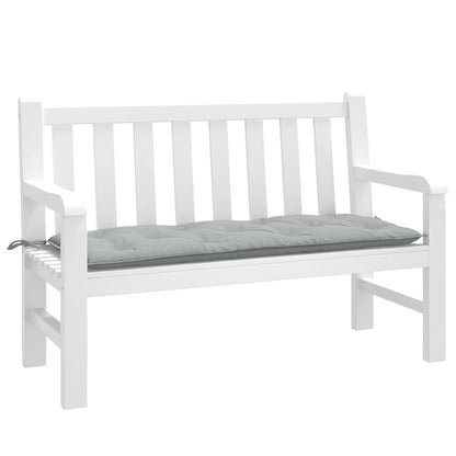 Cuscino Panca Giardino Grigio Chiaro Mélange 120x50x7cm Tessuto | homemem39