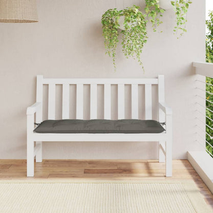 Cuscino Panca Giardino Grigio Scuro Mélange 120x50x7 cm Tessuto | homemem39