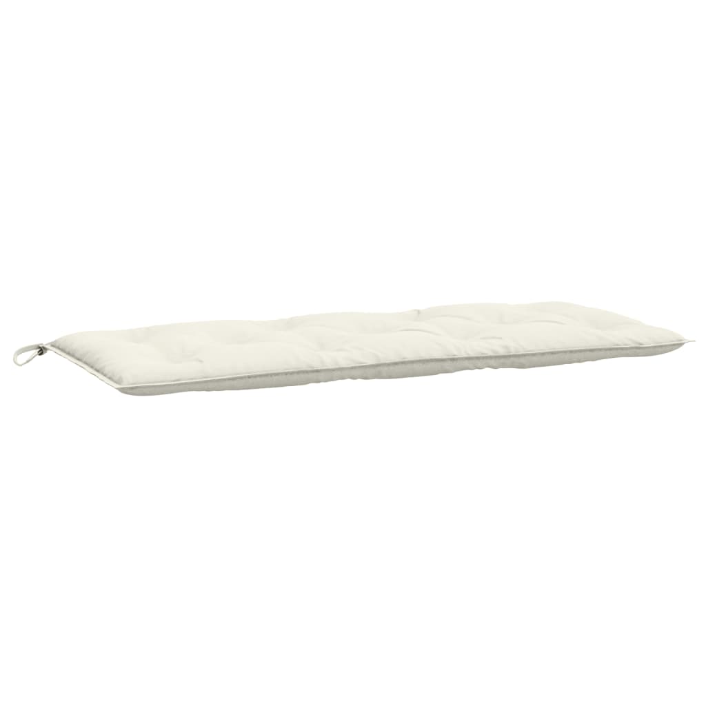 Cuscino per Panca da Giardino Crema Mélange 120x50x7cm Tessuto | homemem39